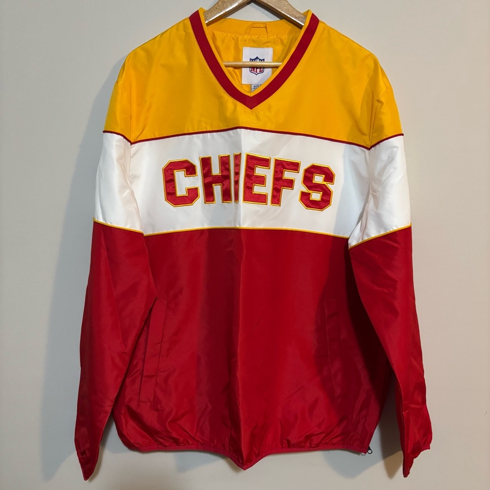 ❤️🏈💛Kansas City Chiefs Team Apparel Pullover | Mens Sz XL